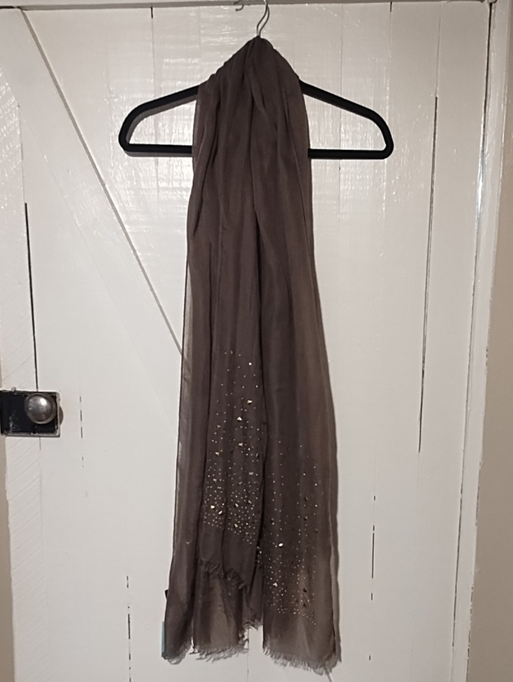 Maurice's NWT Women's Brown Embellished Scarf - Lightweight Fashion Wrap.